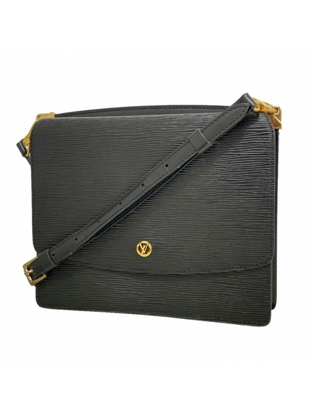Louis Vuitton Shoulder Bag Epi Grenelle Noir